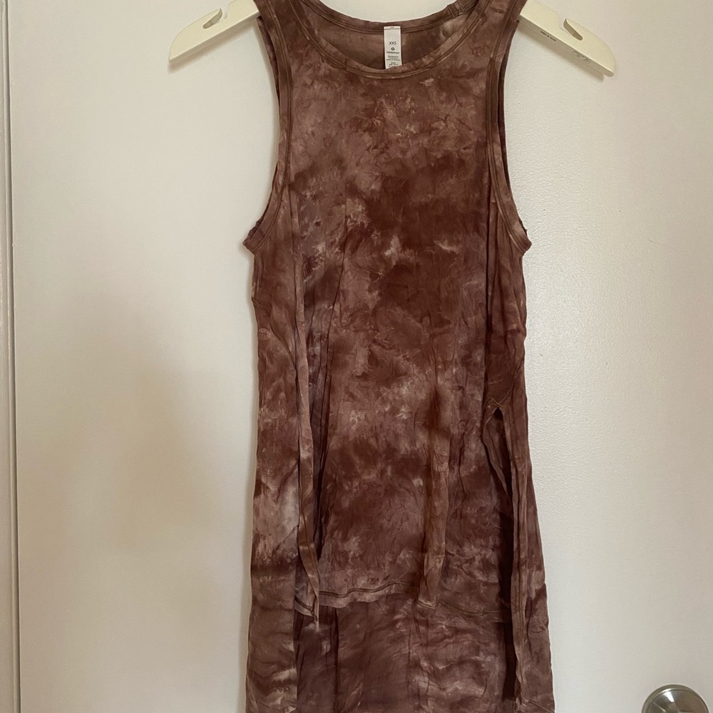 Lululemon Brown Tie-Dye Top